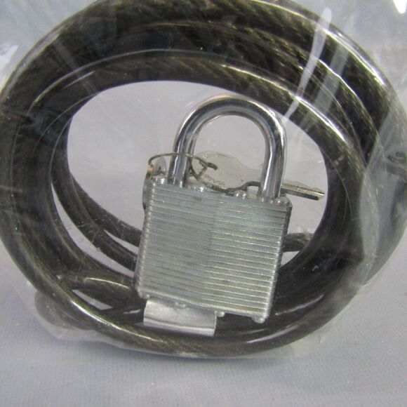 BikeXtras The Great Protector 6' Cable Key Lock NEW Bicycle Bike Padlock 1990 - Picture 2 of 3